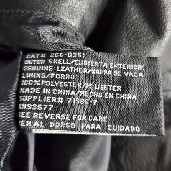 Jacqueline Ferrar Black Genuine Leather Coat Women’s Small Long Jacket - Picture 7 of 9